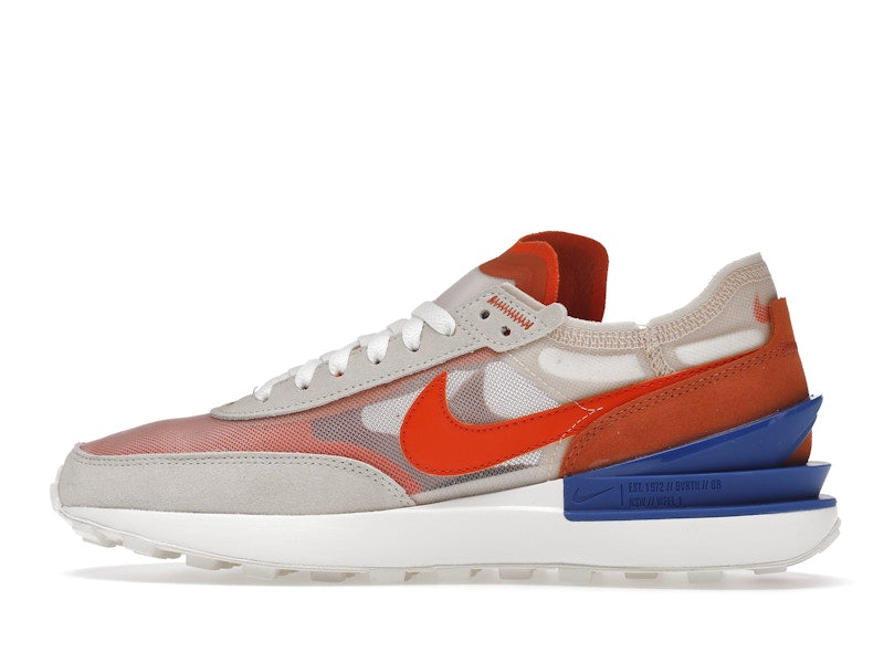 Nike Waffle One Pearl White Game Royal Rush Orange (Women's)