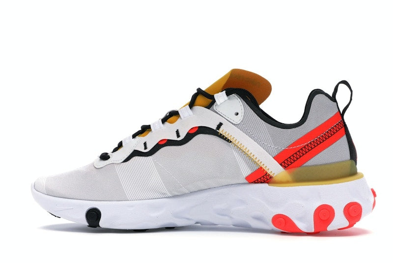 Nike React Element 55 White Black Crimson Gold