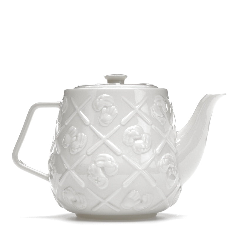KAWS Ceramic Teapot White