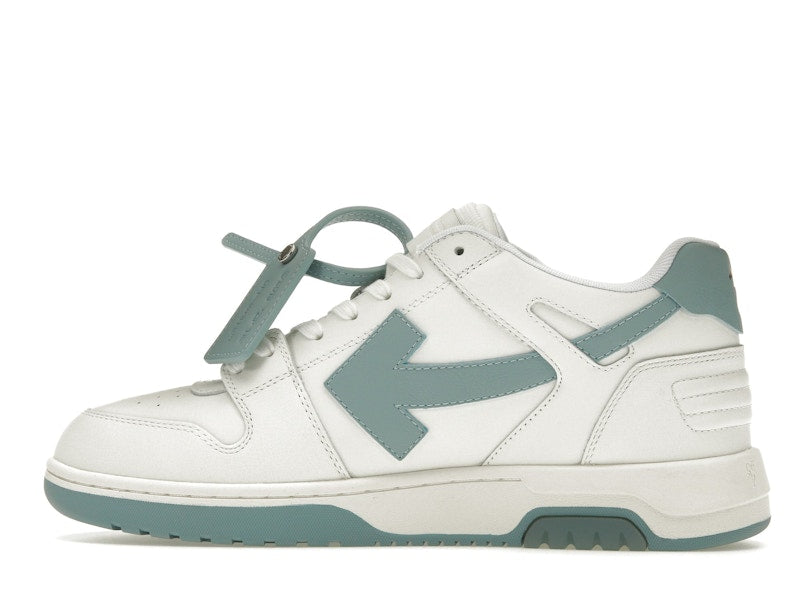 OFF-WHITE Out Of Office OOO Low Tops White Celadon