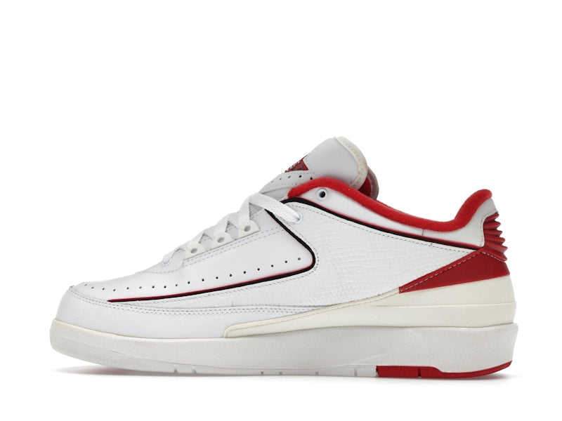 Jordan 2 Retro Low White Varsity Red