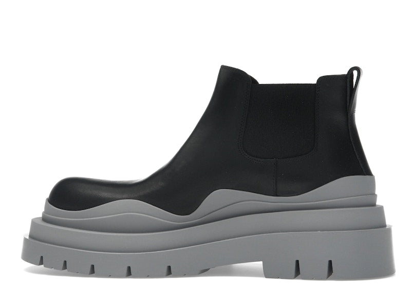 Bottega Veneta Tire Ankle Chelsea Boot Black Vapor