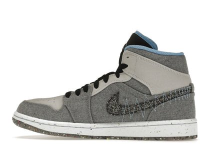 Jordan 1 Mid Crater Grey University Blue