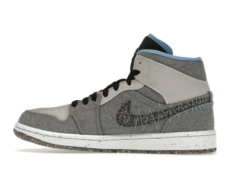 Jordan 1 Mid Crater Grey University Blue