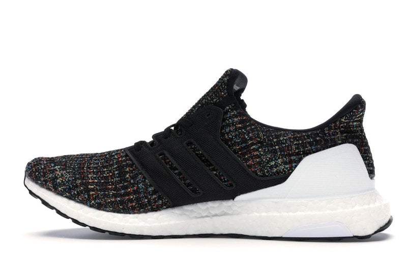 adidas Ultra Boost 4.0 Black Multi-Color White Heel Cage