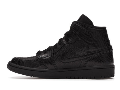 Jordan 1 Mid Black Snakeskin (Women's)