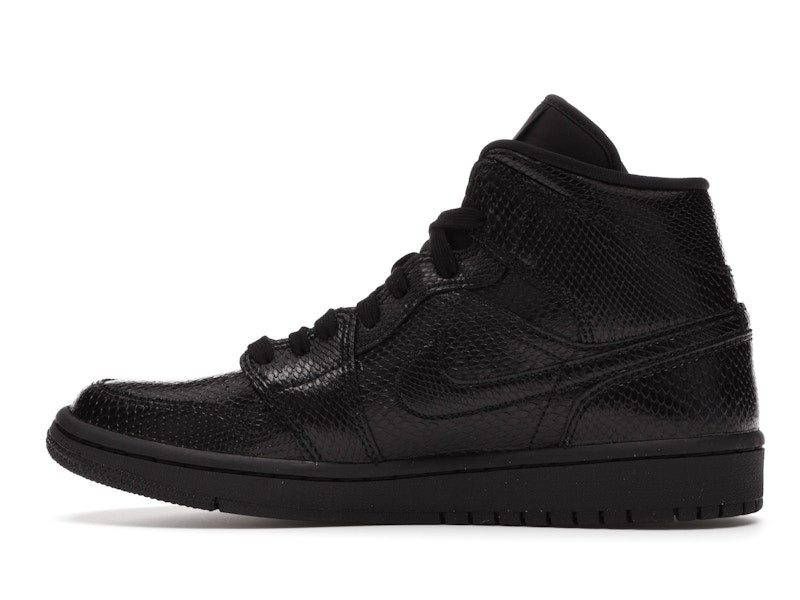 Jordan 1 Mid Black Snakeskin (Women's)