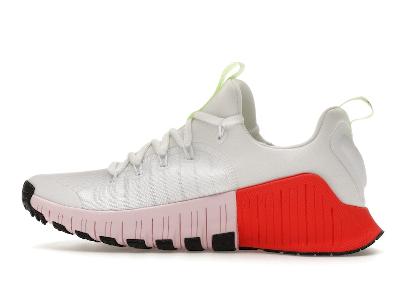 Nike Free Metcon 6 White Barely Volt Bright Crimson Pink Foam (Women's)