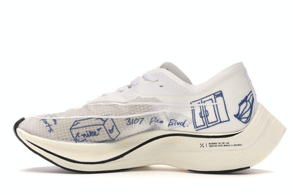 Nike ZoomX Vaporfly Next% Blue Ribbon Sports White