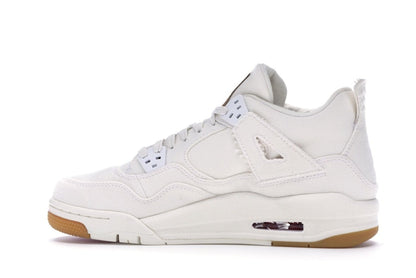 Jordan 4 Retro Levi's White (GS) (Blank Tag)