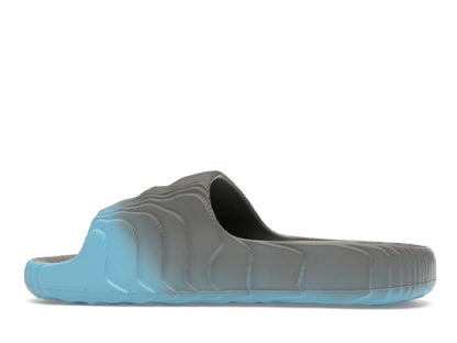 adidas Adilette 22 Slides Grey Semi Blue Burst Mel Core Black