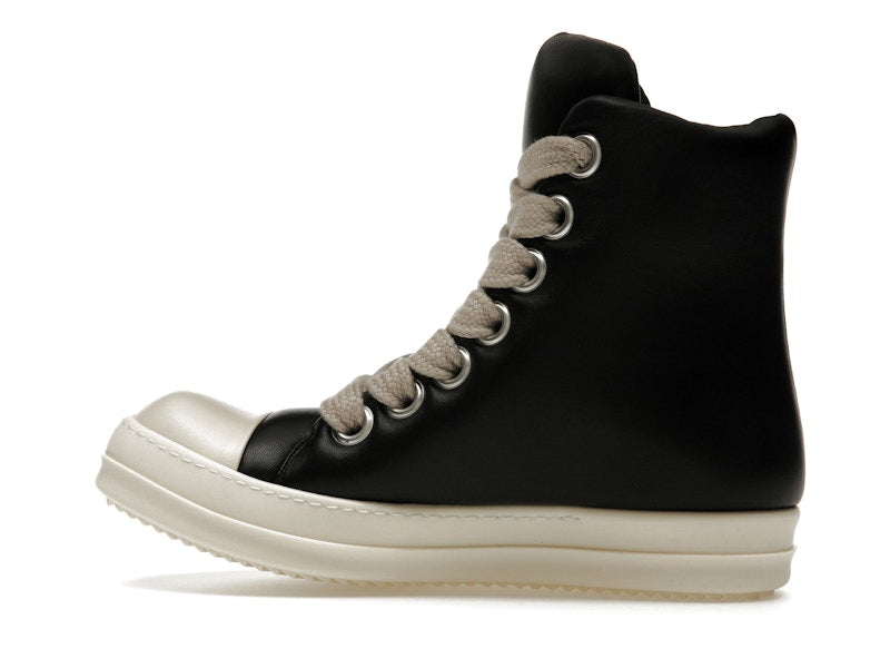 Rick Owens Jumbo Lace Padded Sneaks Black Milk