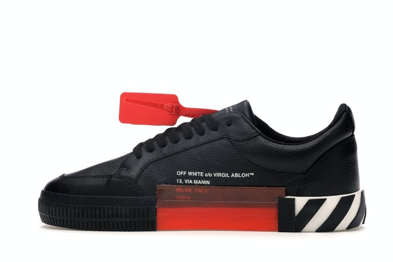 OFF-WHITE Vulc Low Black Leather FW19
