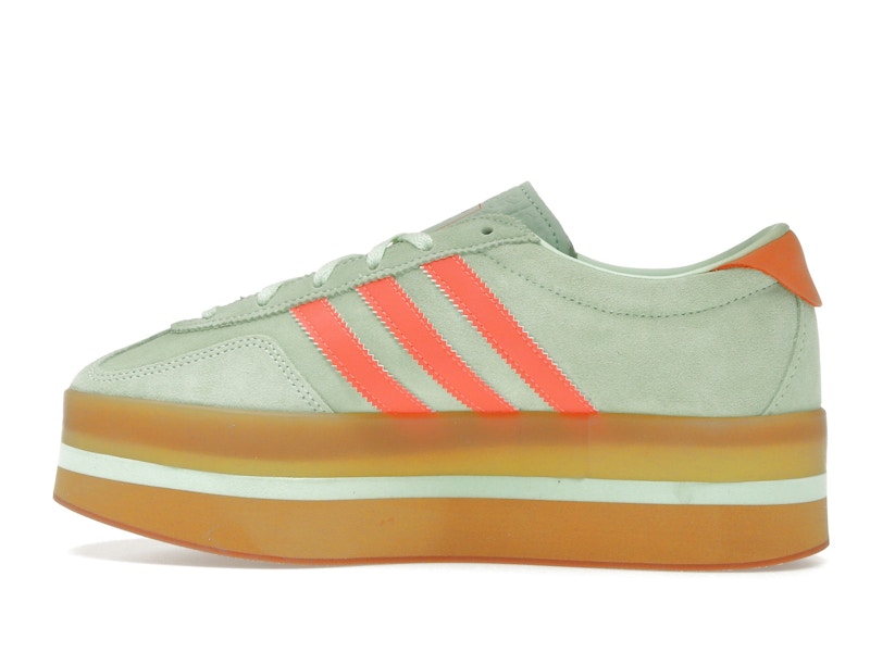 adidas Gazelle Stack Semi Green Spark Solar Orange Gum (Women's)