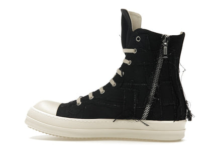 Rick Owens DRKSHDW Slashed Sneaks Black Milk
