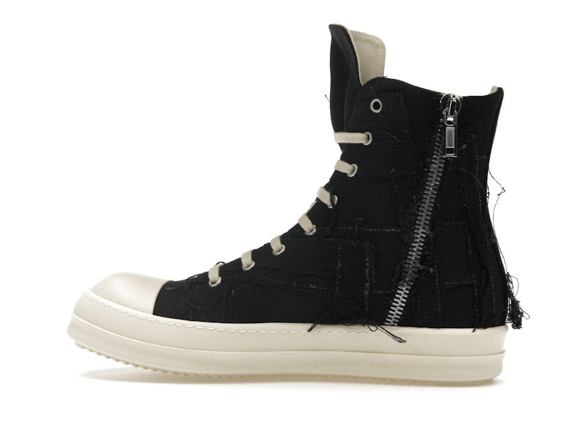 Rick Owens DRKSHDW Slashed Sneaks Black Milk