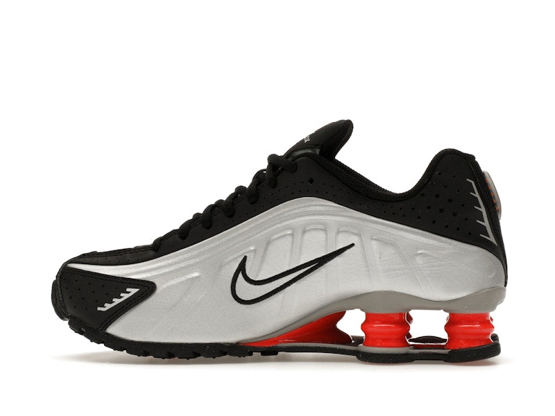 Nike Shox R4 Metallic Silver Black Picante Red (GS)