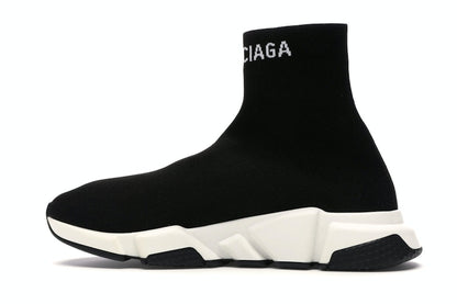 Balenciaga Speed Sock Slip-On Black White