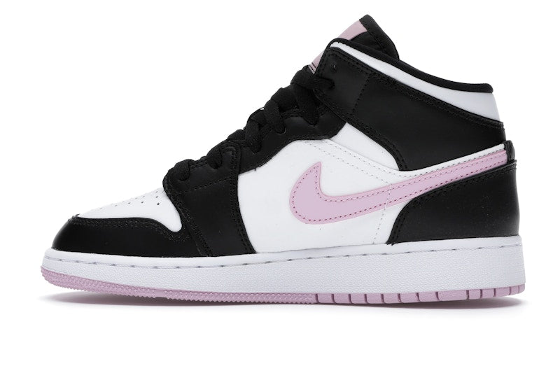 Jordan 1 Mid White Black Light Arctic Pink (GS)