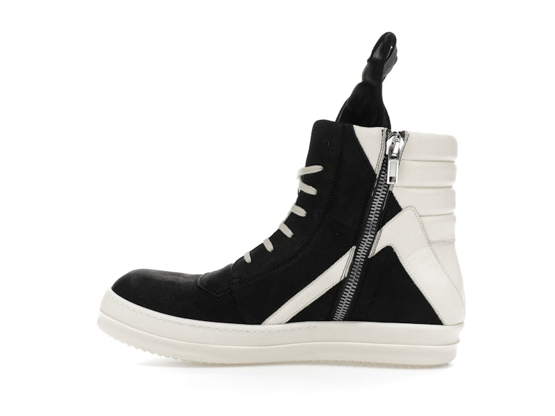 Rick Owens Geobasket High Black Milk