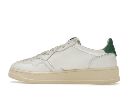 Autry Medalist Leather Low White Green
