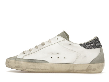 Golden Goose Super-Star White Dark Grey Glitter (Women's)