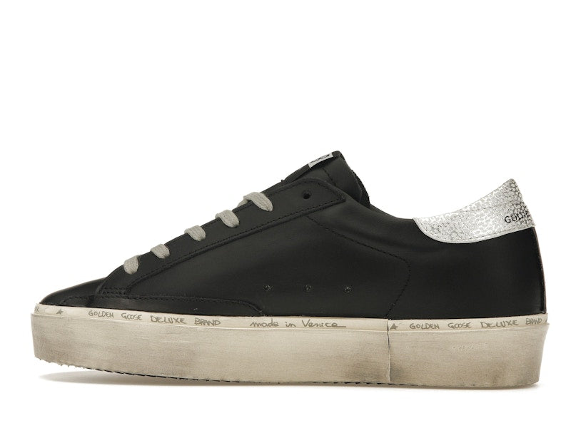 Golden Goose Hi-Star Black Silver (Women's)