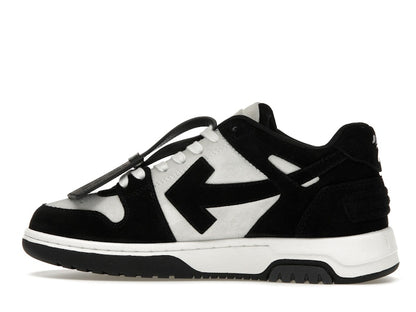 OFF-WHITE Out Of Office OOO Low Tops White Black Suede
