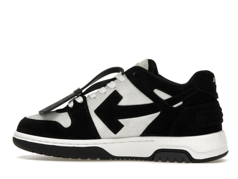 OFF-WHITE Out Of Office OOO Low Tops White Black Suede
