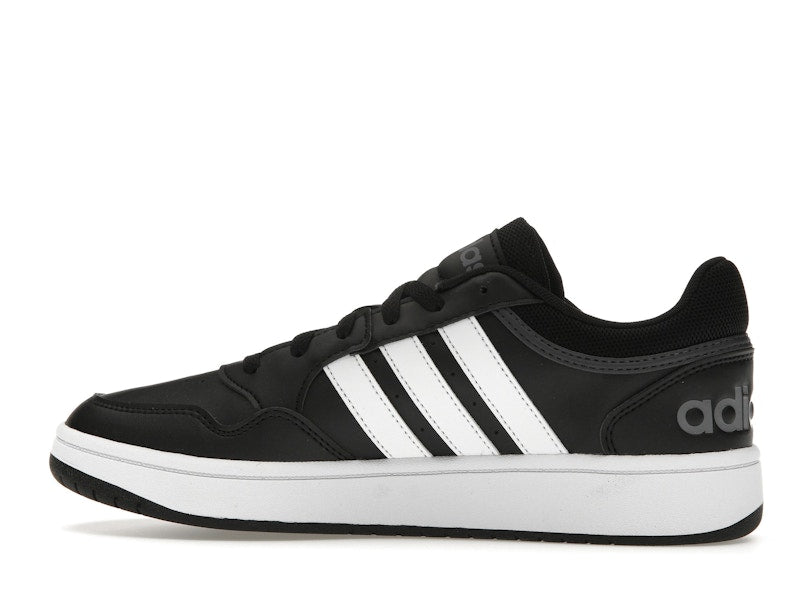 adidas Hoops 3.0 Low Black White Stripes