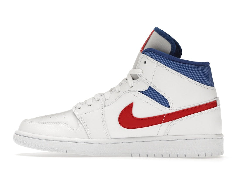 Jordan 1 Mid White Red Royal (Women's)