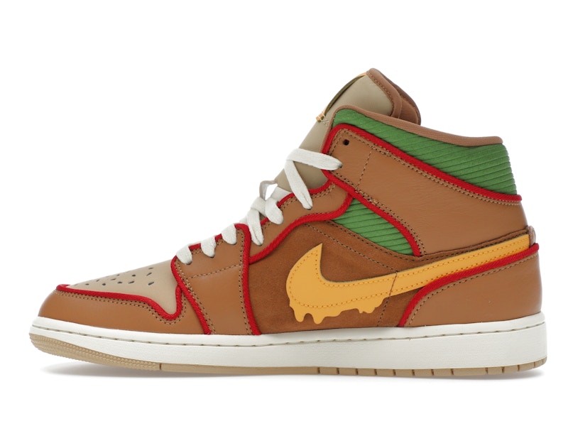 Jordan 1 Mid SE Cheeseburger