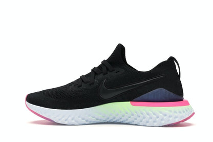 Nike Epic React Flyknit 2 Black Sapphire Hyper Pink (Women's)