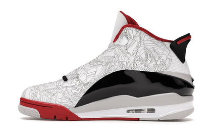 Jordan Dub Zero White Varsity Red