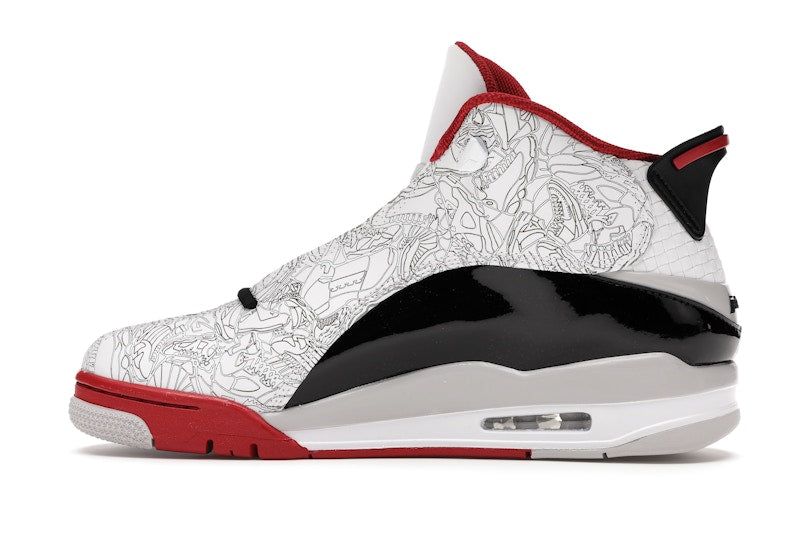 Jordan Dub Zero White Varsity Red