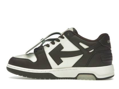 OFF-WHITE Out Of Office "OOO" Low Tops Chocolate Cream