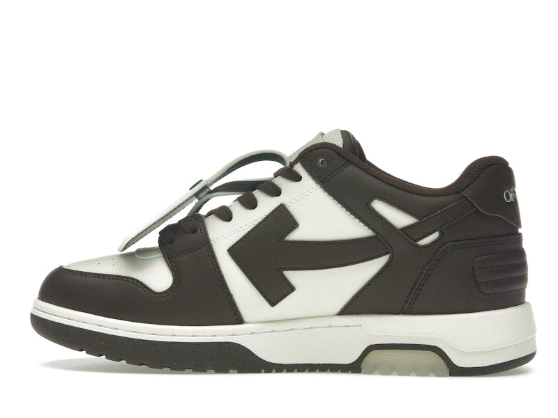 OFF-WHITE Out Of Office "OOO" Low Tops Chocolate Cream