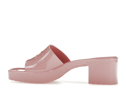 Gucci 60mm Slide Sandal Pink Rubber