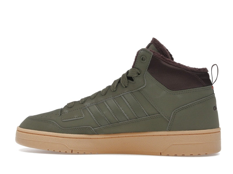 adidas Rapid Court Mid Winterized Olive Strata Shadow Brown Gum