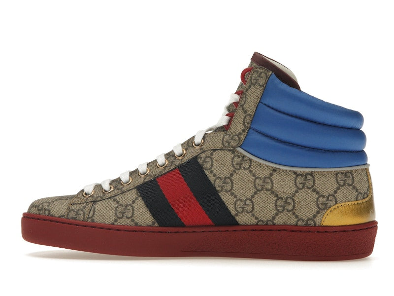 Gucci Ace GG High Top Beige Ebony