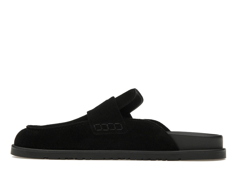 Hermes Go Mule Noir Suede Calkfskin (Men's)