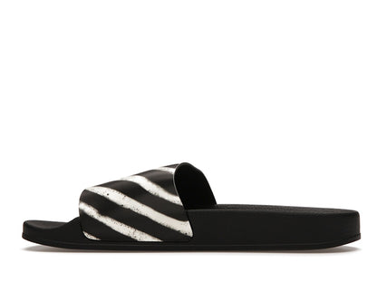 Off-White Spray Stripes Slides Black