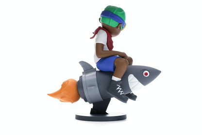 Hebru Brantley x Billionaire Boys Club x Bait Beyond The Beyond Fly Boy Figure 9 Inches White/Multi