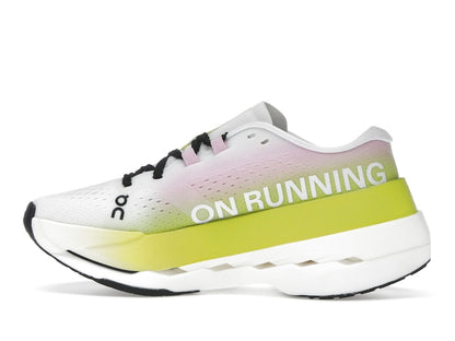 On Running Cloudboom Max Lime Raspberry