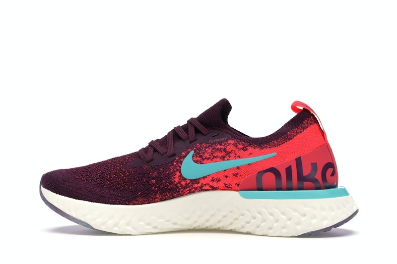 Nike Epic React Flyknit Bordeaux Hyper Jade (Women's)