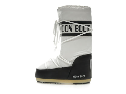 Moon Boot Icon Nylon Boot Black White