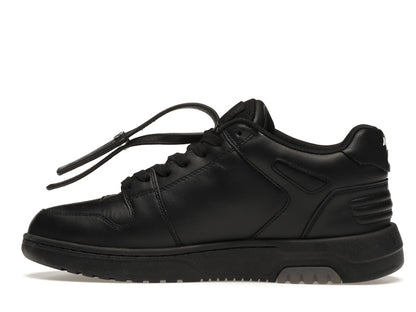OFF-WHITE OOO Low Tops "For Walking" Black White