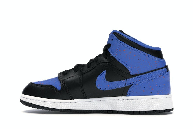 Jordan 1 Mid Royal Paint Splatter (GS)