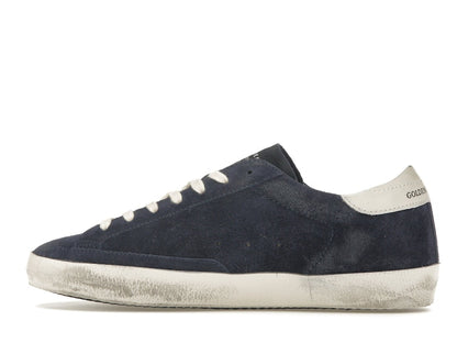 Golden Goose Super-Star Navy Suede White