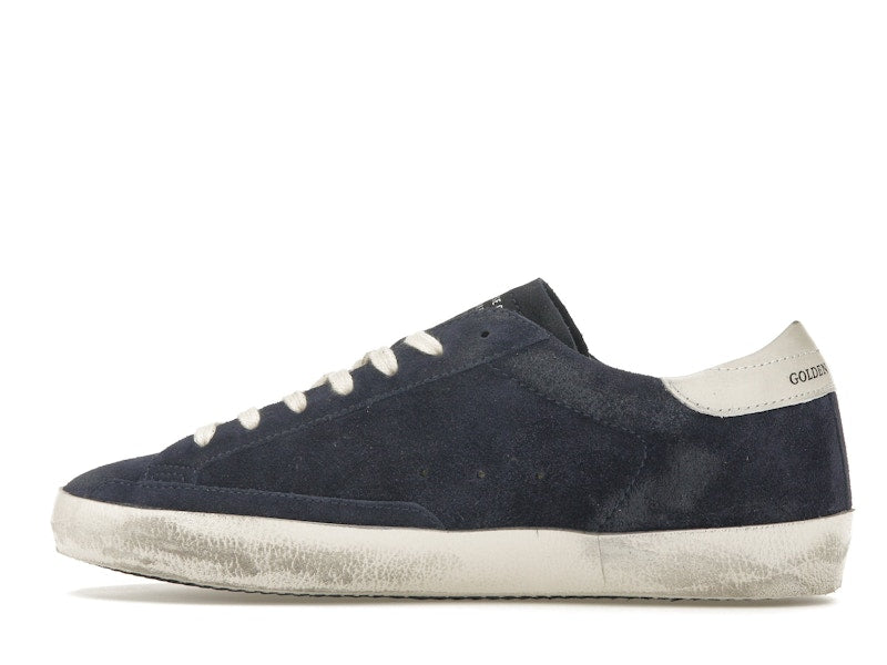 Golden Goose Super-Star Navy Suede White